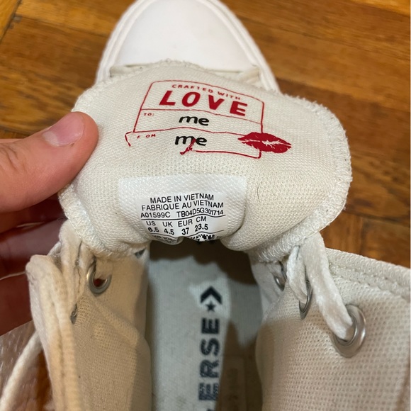 Converse Valentines Day Crafted with Love Sneakers - Picture 5 of 6